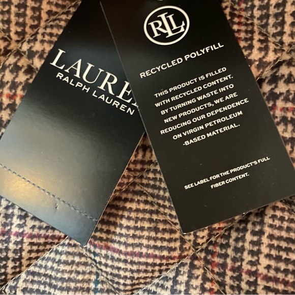 Corduroy-Trim Glen Plaid Quilted Snap Front Jacket - Ralph Lauren - Picture 13 of 14